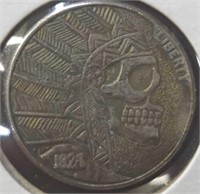 Indian skeleton hobo nickel