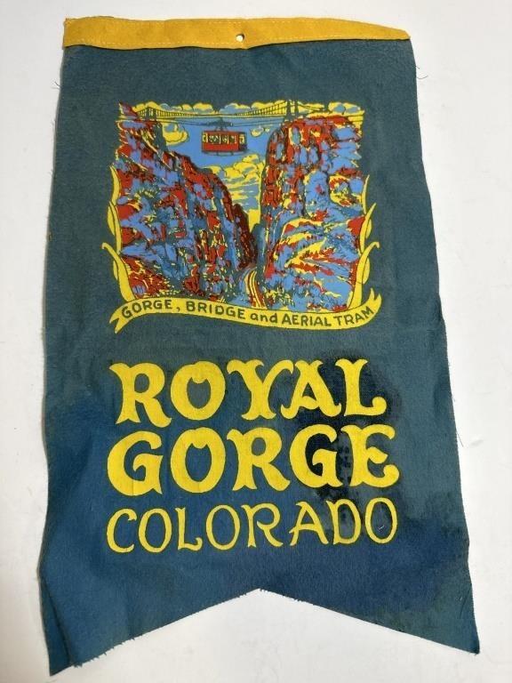 1960’s Felt Pennant Royal Gorge Colorado