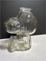 Vintage glass Snoopy Piggybank bank