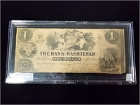 1854 The Bank of Washtenaw $1