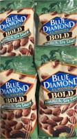 4 bags Blue Diamond Almonds wasabi and soy sauce