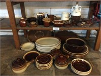 Brown Glaze Pottery Lot