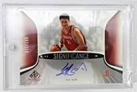YAO MING AUTOGRAPH  SIGNIFICANCE CARD