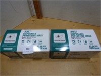 NEW Disposable Masks - 2  Boxes, 50 Per Box