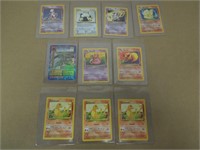 LOT OF 10 1999 POKEMON TCG HOLOS/RARES MEWTWO