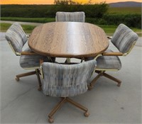 Vintage Chromecraft Table with 4 Chairs and 1