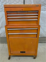 Rolling Tool Chest and Box with Contents, No Key