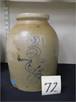 Akron Stoneware 3 Gal. Salt Glaze Crock Jar