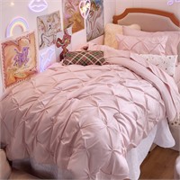 Twin Comforter Set - 5 Pieces  Pink