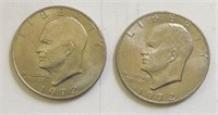 (2) Eisenhower Dollars