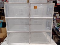 NEW 6 Stackable Storage Cabinets