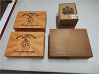 4 Cigar Boxes