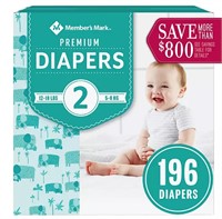 Members Mark Premium Baby Diapers Size 2