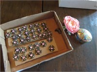 PINS WITHOUT BACKS AND TRINKET BOX