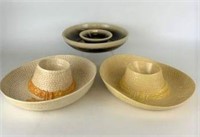 Chip & Dip Platters Including Whittier Pottery