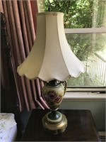 Pair of vintage porcelain table light