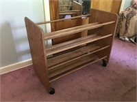 Oak shoe rack