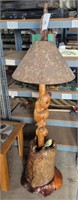 Wood Burl Lamp
