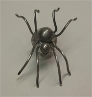 Vtg Sterling Silver Spider Pin / Brooch