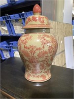 Beautiful old world covered urn with glaze finish