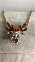 Betsey Johnson Reindeer Necklace