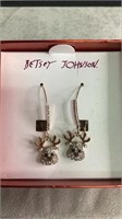 Betsey Johnson Reindeer Earrings