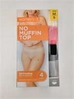 Warners no muffin top underwear 4pack medium