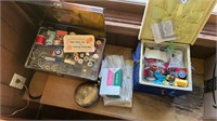 Assorted sewing supplies