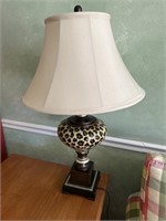 Pair of  “Cheetah” Print Lamps- 32” T