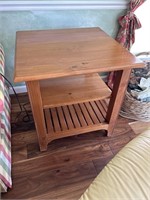 *Wooden Side Table - 26” x 26”