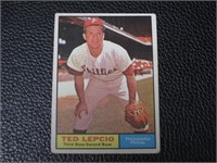 1961 TOPPS #234 TED LEPCIO PHILLIES VINTAGE