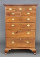 CHIPPENDALE TALL CHEST OF DRAWERS