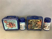 Thunder Cats and G. I. Joe Plastic Lunch Boxes