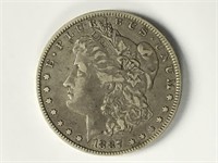 1887-O Morgan Dollar  XF