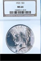 1923 Peace Dollar