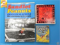 (2) Peanuts Books + Goofy Book