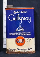 Vintage Gulf Spray DDT bug spray can