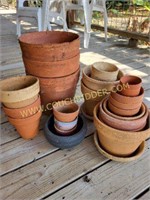 Assorted Terra Cotta Pots
