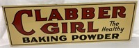 Clabber Girl double-sided metal sign