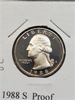 1988-S Clad Proof Washington Quarter