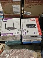 8- assorted internet modems/adapters