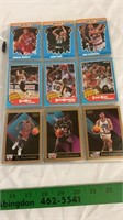 Assorted basketball cards.