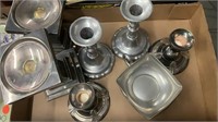 Lot of Pewter and Silver Plate