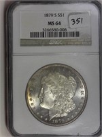 1879-S NGC MS64 Morgan Silver Dollar