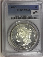 1880-S PCGS MS64 Morgan Silver Dollar