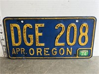 License plate- Oregon