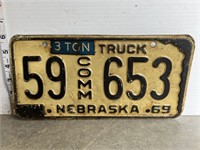 License plate- 1968 Nebraska
