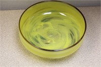 Signed Art Glass Bowl