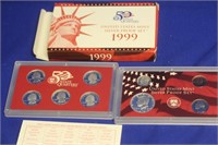 A 1999 US Mint Silver Proof Set