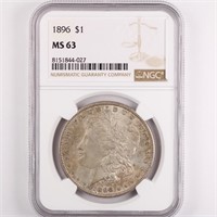 1896 Morgan Dollar NGC MS63